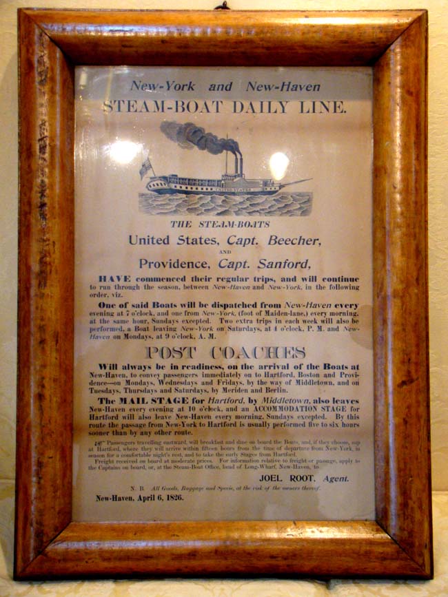 A New York and New Haven STEAMBOAT Line Broadside dated April 6, 1826 — image 2